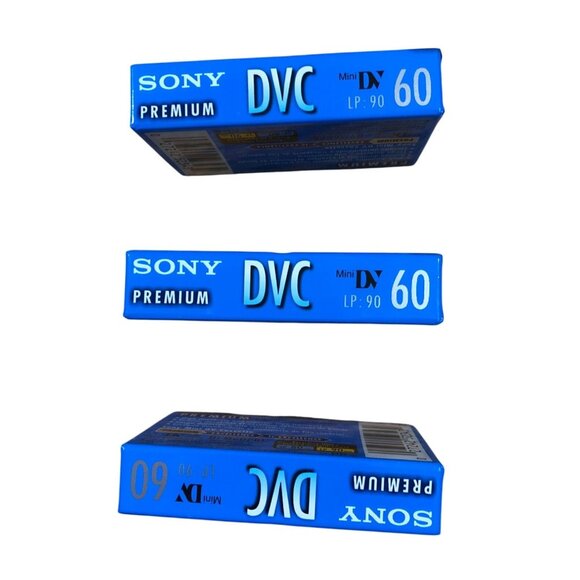 Sony DVC Digital Video Cassette Premium 60 LP:90 Lot of 3 DVM60PRL Mini - Picture 4 of 6